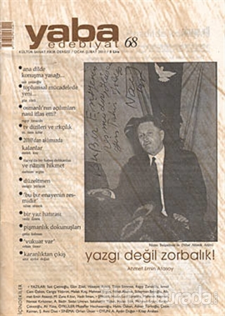 Yaba Edebiyat Dergisi Sayı: 68