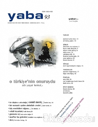 Yaba Edebiyat Dergisi Sayı: 93 Kolektif