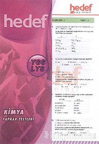 YGS-LYS Kimya Yaprak Testleri