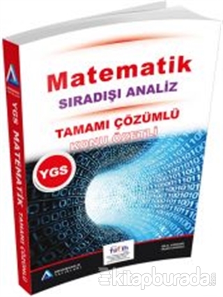YGS MatematikTamamı Çözümlü Konu Özetli %15 indirimli Bilal Karadağ