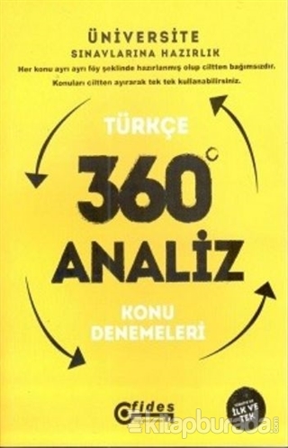 YGS Türkçe 360 Derece Analiz Konu Denemeleri Kolektif