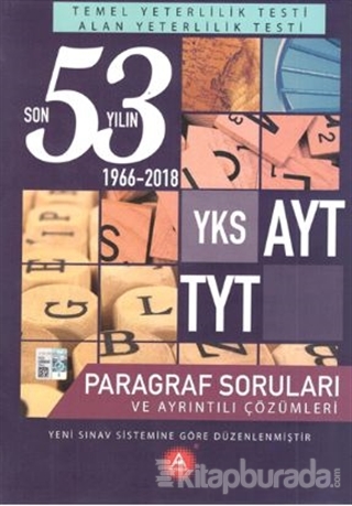 YKS AYT TYT Son 53 Yılın Paragraf Soruları ve Ayrıntılı Çözümleri 1966-2018