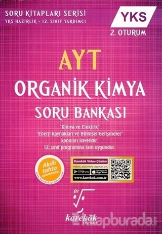 YKS Organik Kimya Soru Bankası 2. Oturum M.Kadir Müftüoğlu