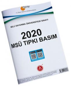 A Yayınları 2020 MSÜ Tıpkı Basım Çıkmış Sorular