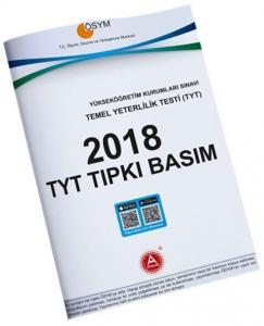 A Yayınları 2018 YKS TYT Tıpkı Basım Çıkmış Sorular