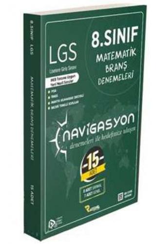 Rasyonel Yayınları 8. Sınıf LGS Matematik Navigasyon Branş 15 li Denemeleri