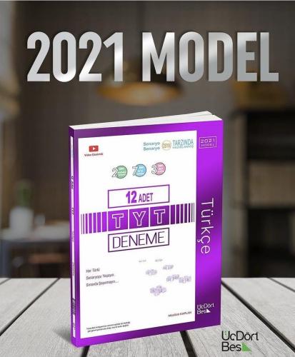 ÜçDörtBeş Yayınları 2021 Model TYT Türkçe 12 li Deneme