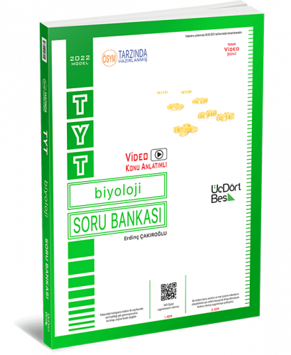 ÜçDörtBeş Yayınları TYT Biyoloji Soru Bankası