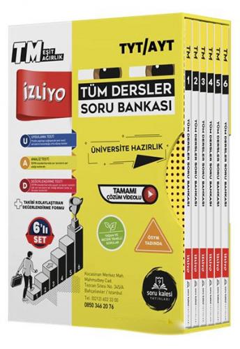 TYT AYT Tüm Dersler Eşit Ağırlık TM Soru Bankası Soru Kalesi Yayınları