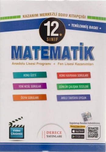 Sonuç Derece Yayınları 12. Sınıf Matematik Kazanım Merkezli Soru Kitap