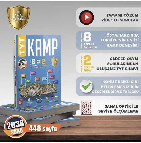 SORU KALESİ YAYINLARI 2021 TYT KAMP 8+2