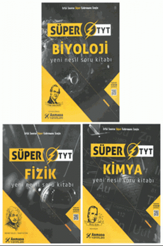 Süper TYT Biyoloji - Fizik - Kimya Yeni Nesil Kazandıran 3 lü Soru Seti
