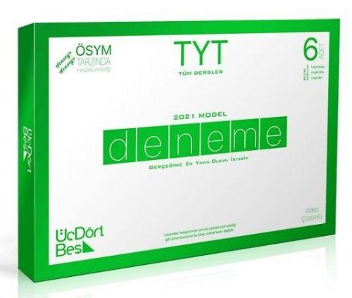 ÜçDörtBeş Yayınları TYT 2021 Tüm Dersler 6 lı Paket Deneme