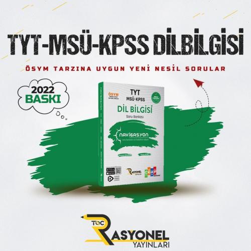 Rasyonel Yayınları TYT MSÜ KPSS ALES Dil Bilgisi Soru Bankası