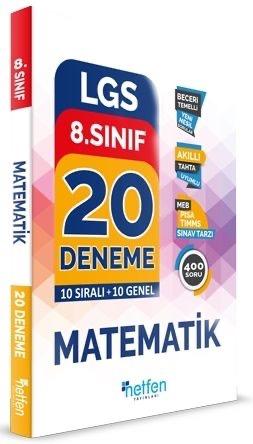 Netfen Yayınları 8. Sınıf Matematik 20 'li Denemeleri