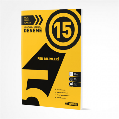 Hız Yayınları 5. SINIF FEN BİLİMLERİ 15Lİ DENEME