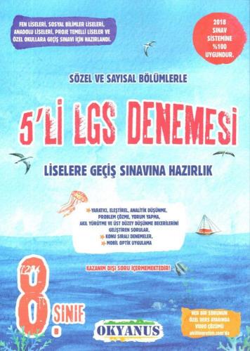 Okyanus Yayınları 8. Sınıf LGS 5 Deneme