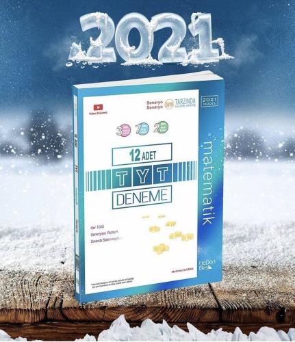 ÜçDörtBeş TYT Matematik 12li Deneme 2021 YENİ BASIM