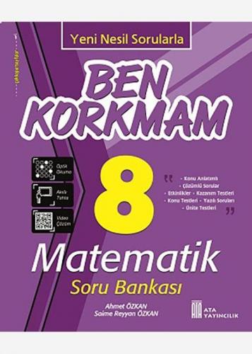 Ata Yayıncılık 8. Sınıf Ben Korkmam Matematik Soru Bankası