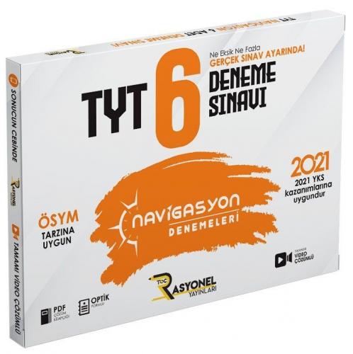 Rasyonel Yayınları TYT Tüm Dersler Navigasyon 6 lı Deneme 2021