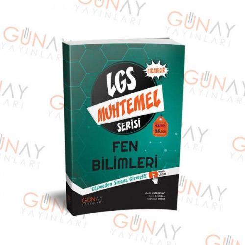GÜNAY YAYINLARI LGS MUHTEMEL SERİSİ FEN BİLİMLERİ SORU BANKASI