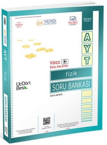 ÜçDörtBeş Yayınları AYT Fizik Soru Bankası