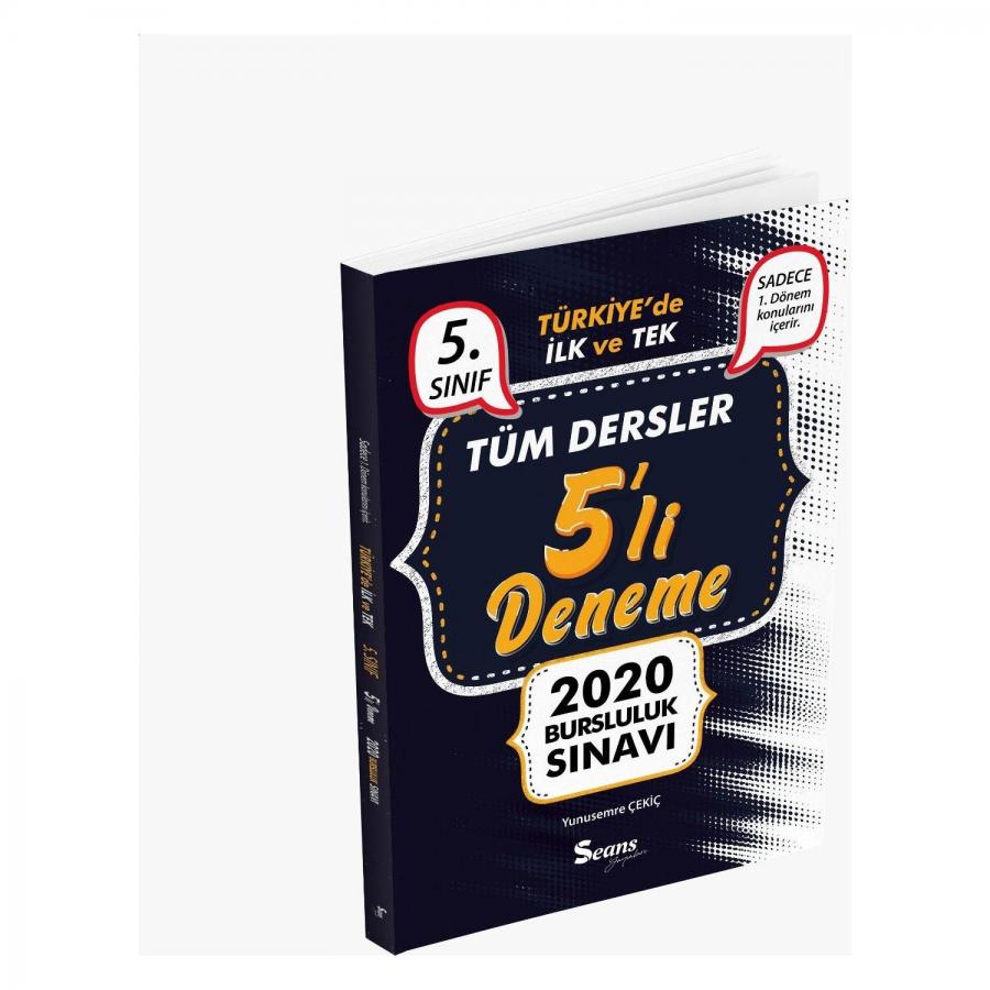 5 Sinif 1 Donem Tum Dersler 5li Deneme Sinavi Bursluluk Sinavi Seans