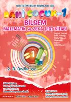 Geleceğin Bilim İnsanları İçin Dahi Çocuk 1 - Bilsem Matematik ve Zeka Test Kitabı