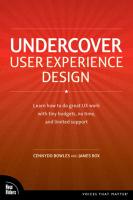 Undercover User Experience Design