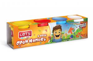 Lets 4 Renk Oyun Hamuru (600 gr.)