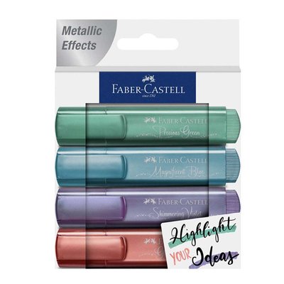 Faber-Castell 46 Yeni Metalik R 4x K. 2021 Fosforlu Kalem