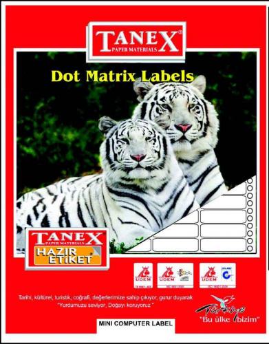 Tanex 17X25 Bilgisayar Etiketi