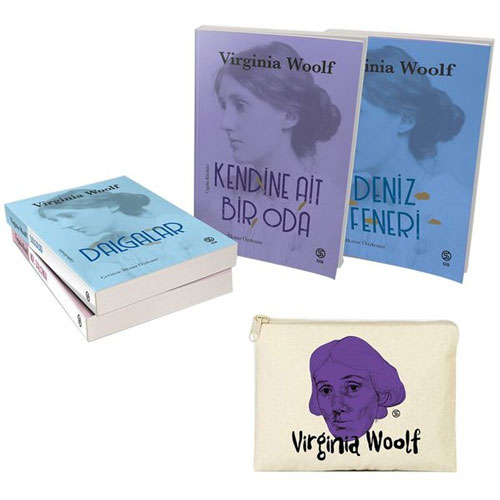 Virginia Woolf Seti - 4 Kitap Takım (Mor Desenli Clutch Cüzdan Hediyel