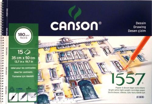 Canson 1557 Eskiz Çizim Defteri (35x50) 180gr 15 Sayfa