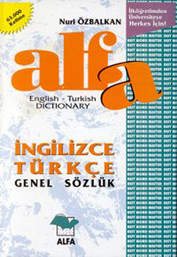 Alfa İngilizce - Türkçe Genel Sözlük
