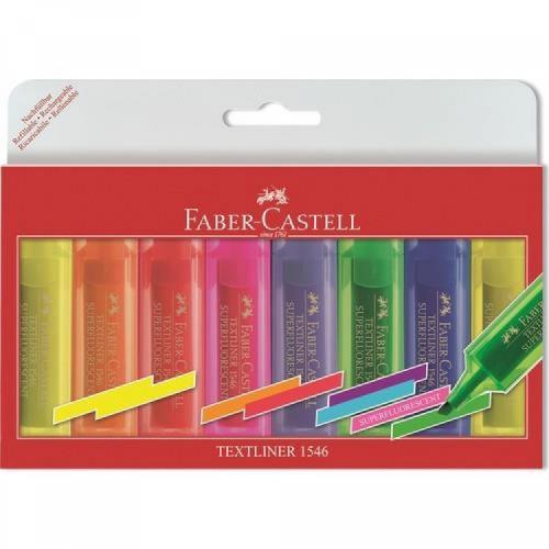 Faber-Castell Şeffaf Gövde Fosforlu Kalem 6+2 Poşet