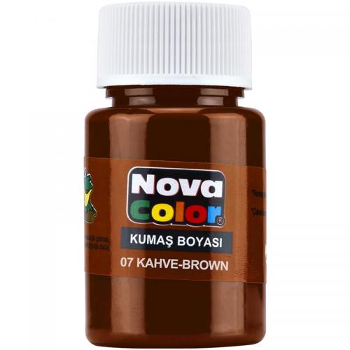 Nova Color Kumaş Boyası Kahverengi 12 li Kutu Nc-165
