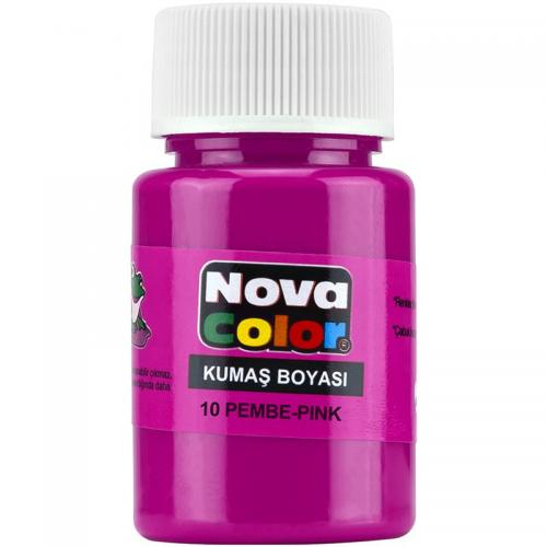 Nova Color Kumaş Boyası Pembe 12 li Kutu Nc-168