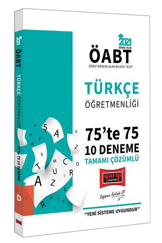 Yargı Yayınları 2021 ÖABT Türkçe Öğretmenliği 75’te 75 Tamamı Çözümlü 