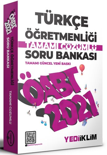Yediiklim Yayınları 2021 ÖABT Türkçe Öğretmenliği Tamamı Çözümlü Soru 