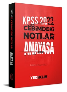 Yediiklim Yayınları 2022 KPSS Cebimdeki Notlar Anayasa Kitapçığı