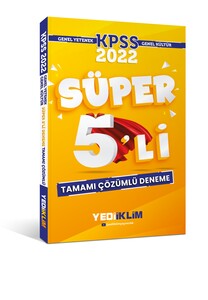 Yediiklim Yayınları 2022 KPSS Genel Yetenek Genel Kültür Tamamı Çözüml