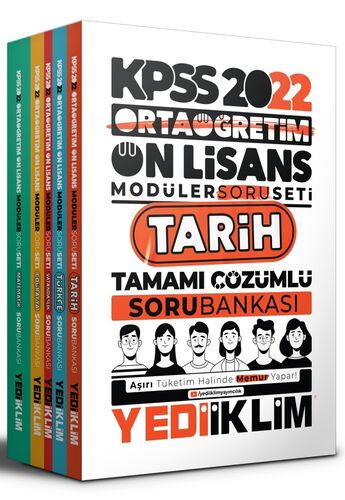 Yediiklim Yayınları 2022 KPSS Ortaöğretim Ön Lisans GY-GK Tamamı Çözüm
