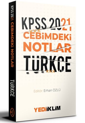 Yediiklim Yayınları 2021 Kpss Cebimdeki Notlar Türkçe