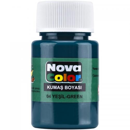 Nova Color Kumaş Boyası Yeşil12 li Kutu Nc-162