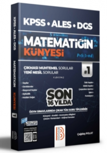 2022 KPSS ALES DGS Matematiğin Künyesi - Kitapiks.com