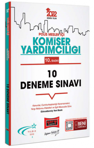 2022 Polis Meslek İçi Komiser Yardımcılığı 10 Deneme Sınav - Kitapiks.