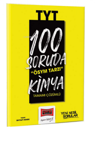 2023 100 Soruda ÖSYM Tarzı TYT Kimya Tamamı Çözümlü Soru Bankası