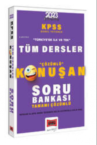 2023 KPSS Genel Yetenek Tüm Dersler Tamamı Çözümlü Konuşan Soru Bankası