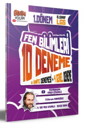 2023 LGS 1. Dönem Fen Bilimleri 10 Deneme Sınavı - Kitapiks.com
